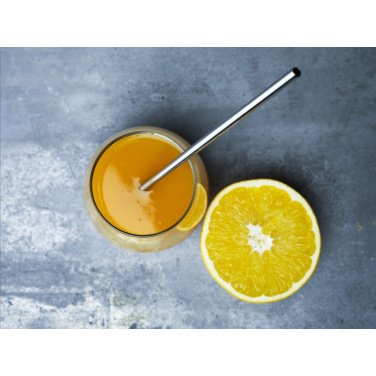 Logotrade business gifts photo of: Reusable 1 piece ECO Straw Set stainless-steel straw